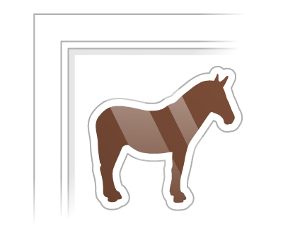 Custom front adhesive stickers