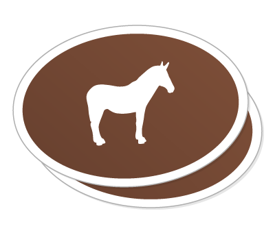 Custom oval stickers